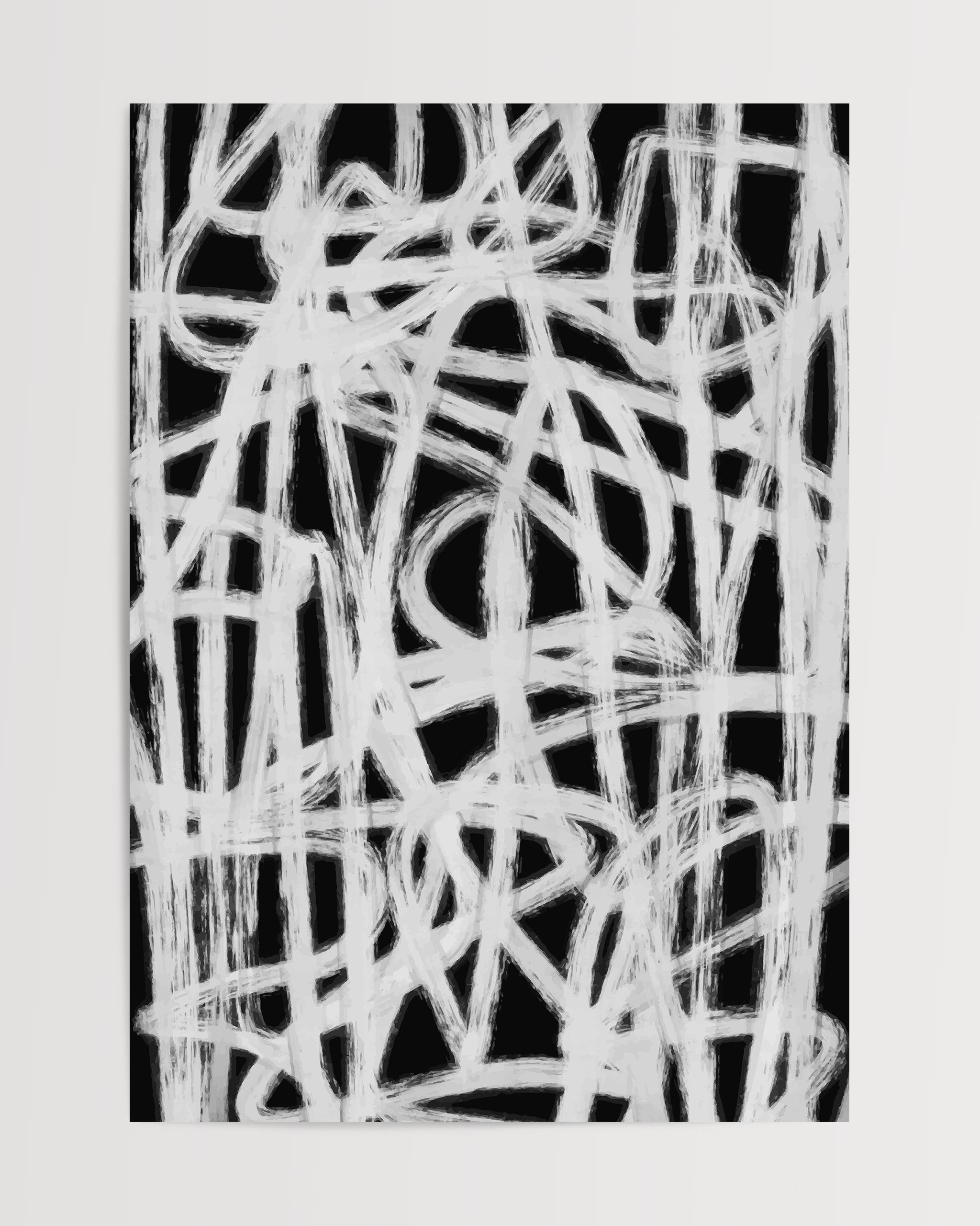 Scribble Chaos No.2-psoter-wall_art-decor-The Poster Square