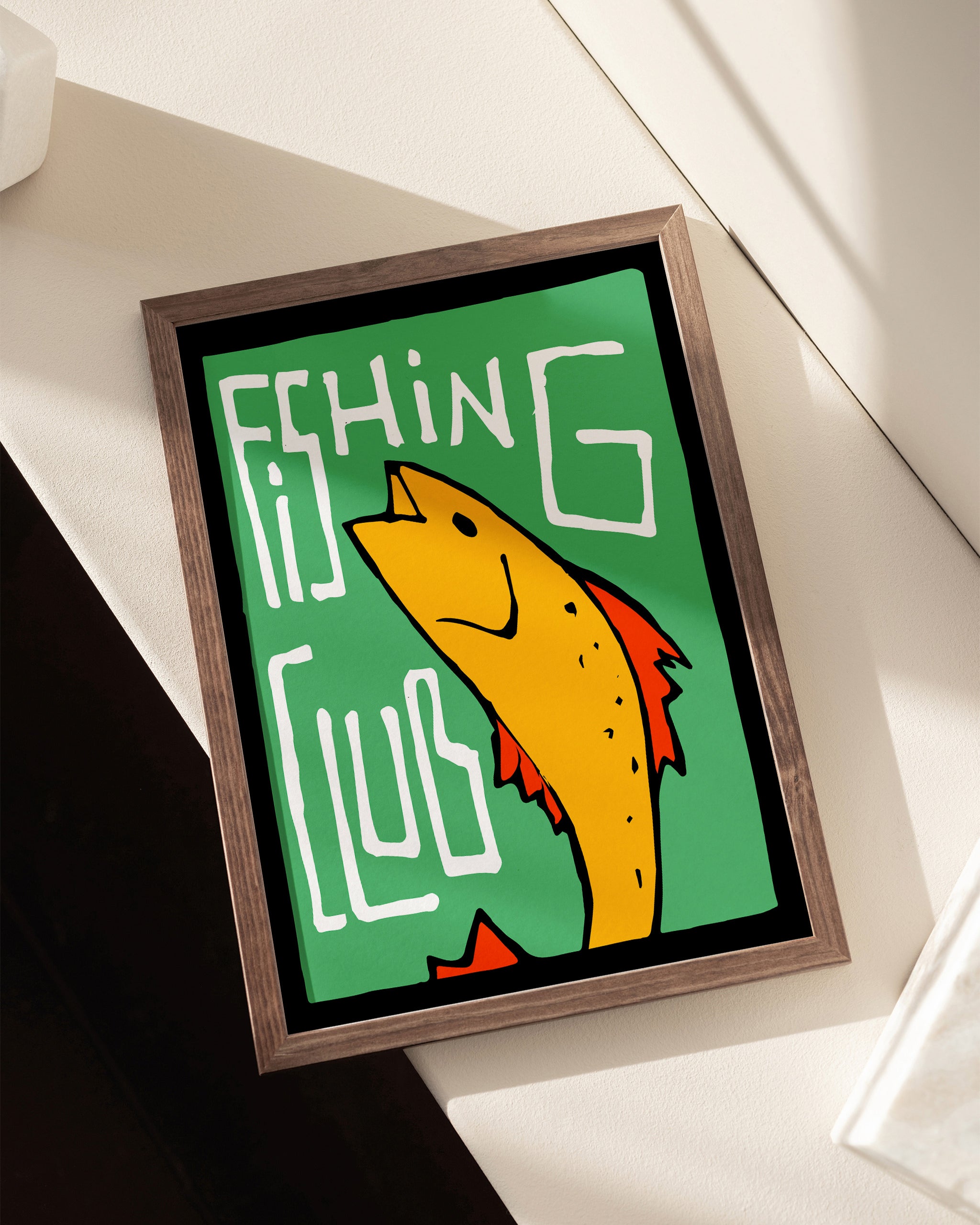 Fishing Club No.4-psoter-wall_art-decor-The Poster Square