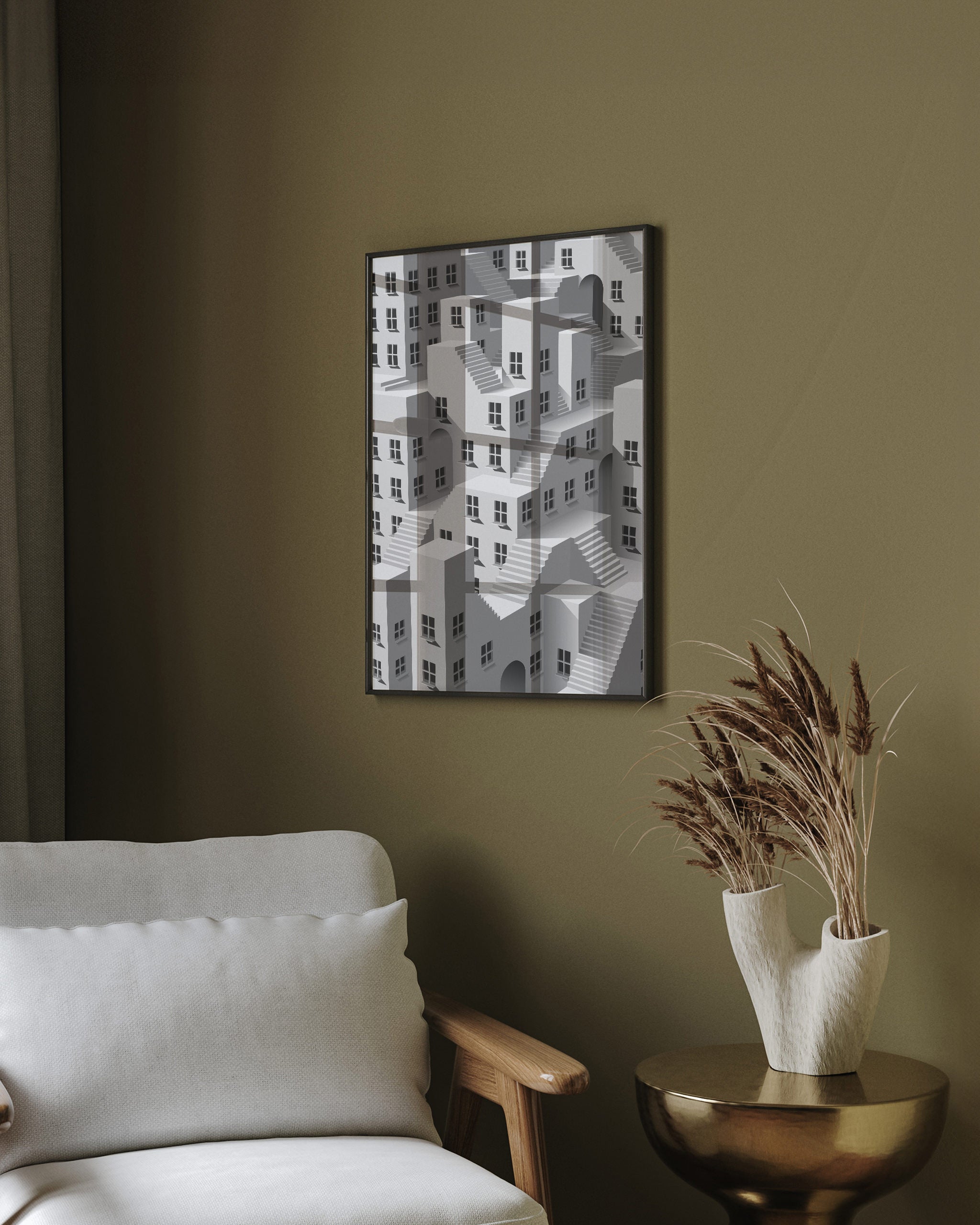 Stairway to Intrigue No.2-psoter-wall_art-decor-The Poster Square