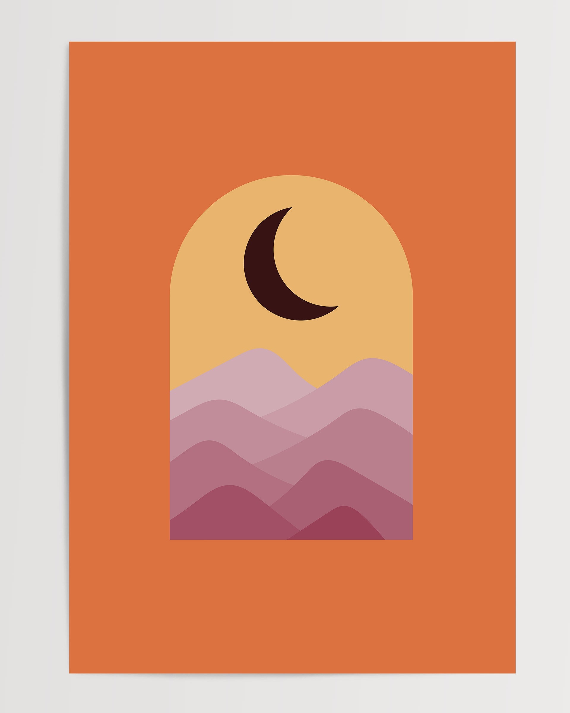 Moonlit Peaks The Poster Square