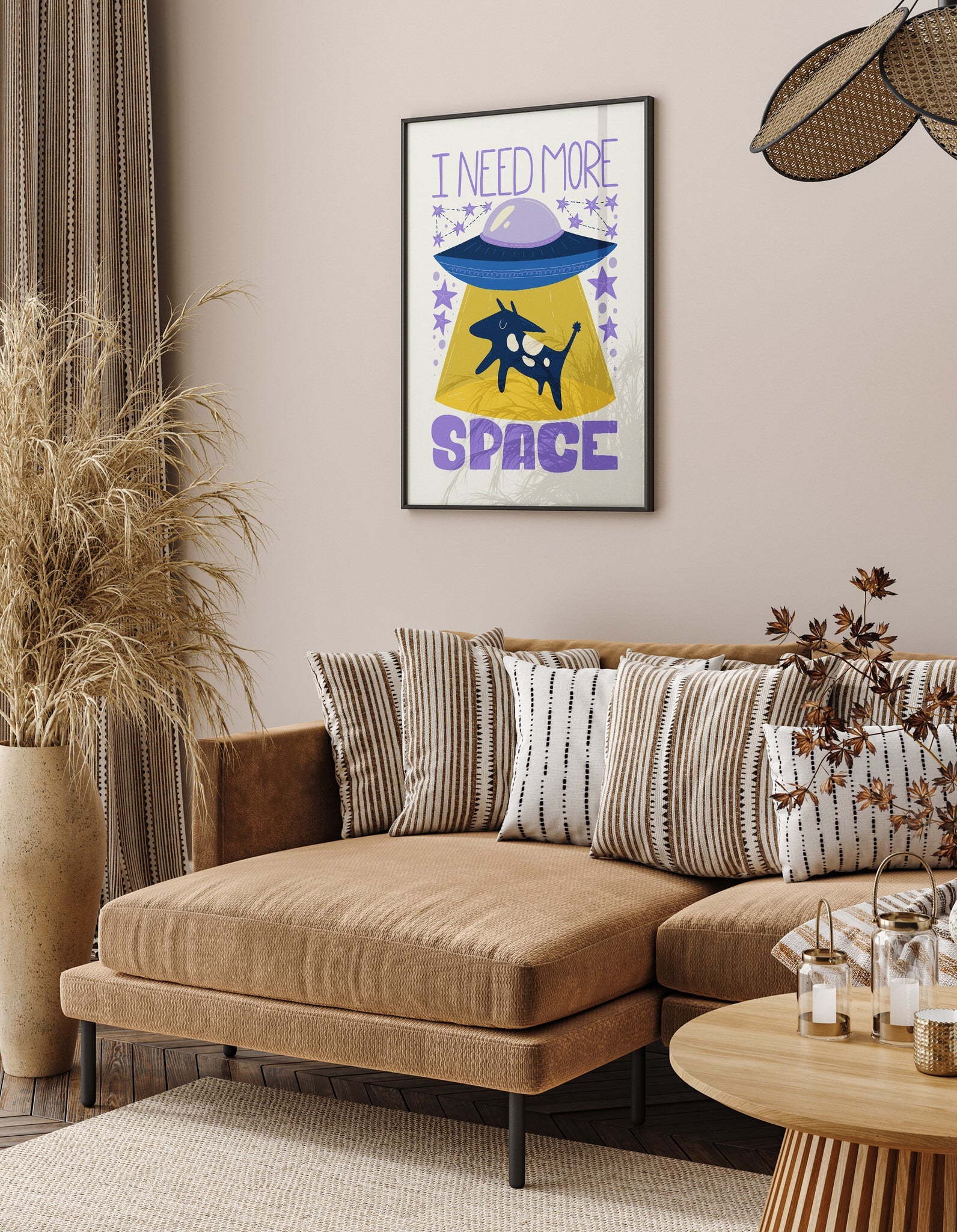 Space Illustration N2 The Poster Square